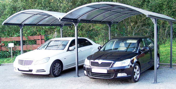 Carport auto dublu